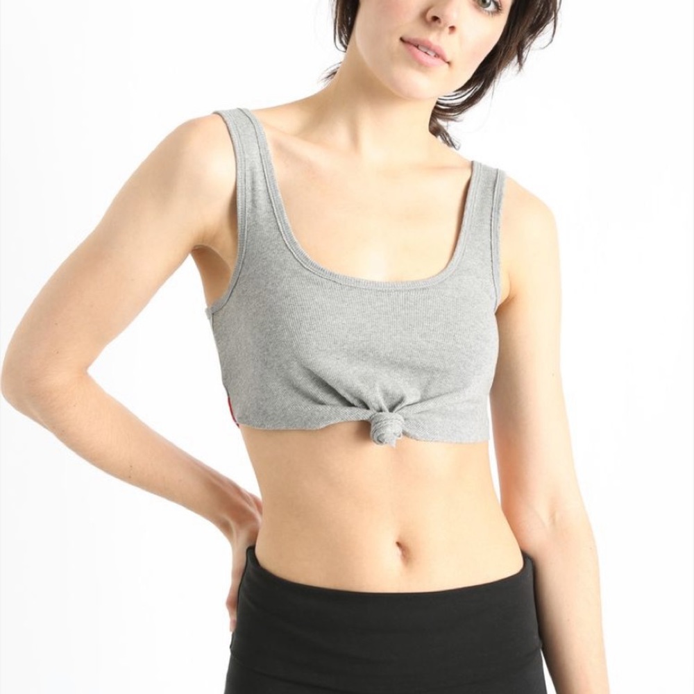 Free People Movement knot-front sports bra Lg